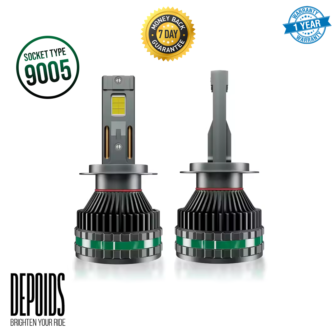 9005 LED Headlight Bulbs (High Beam) (Pair) 500W | BRIGHTEST LED IN PAKISTAN